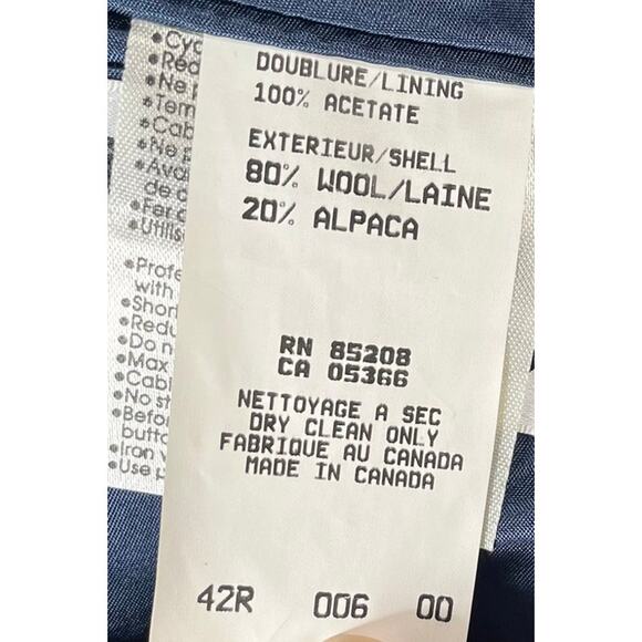 Mondo Uomo Blazer Sport Coat Mens 42R Vtg Wool Alpaca Blend Academia - Picture 11 of 11